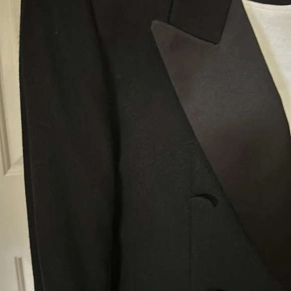 Liz Claiborne Collection vintage Tuxedo Jacket Blazer 100% Wool Size 6 - Picture 3 of 16